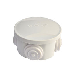 中国 屋外の円の円形のタイプ白いプラスチック ジャンクション・ボックス/円形のプラスチック電気箱 サプライヤー